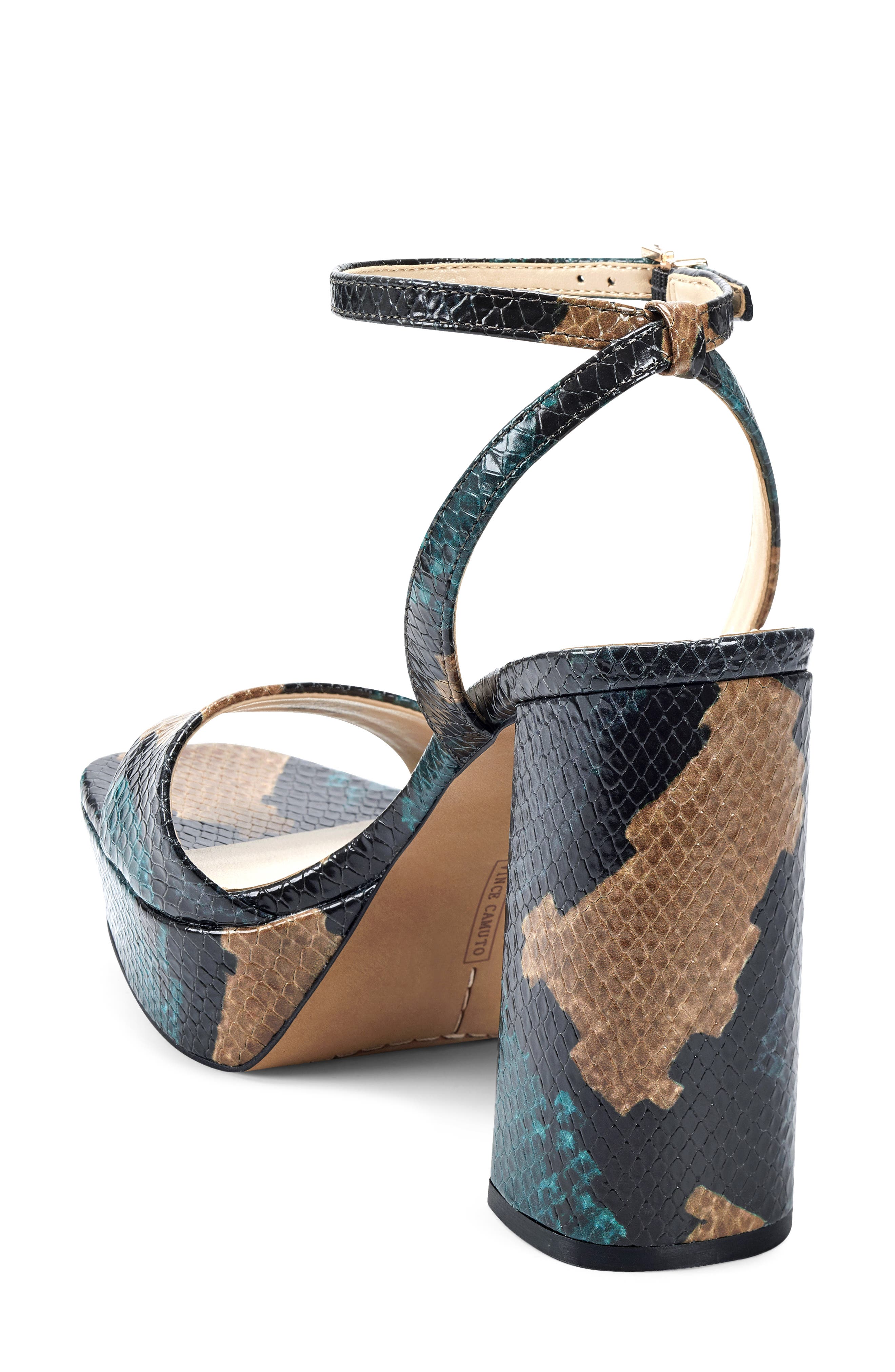 Chastin Platform Sandal, Alternate, color, DEEP TEAL