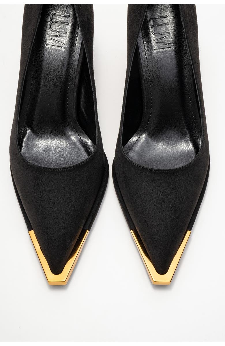 Prologue Shoes Liora Pointed Toe Pump, Alternate, color, Black Suede