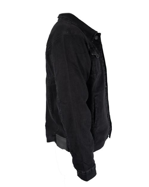 Jack Of Spades Denim Jacket in Jet Black  product