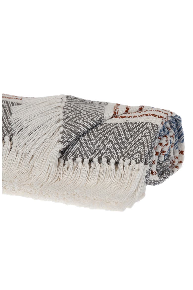 Kai Fringe Throw Blanket, Alternate, color, GRAY