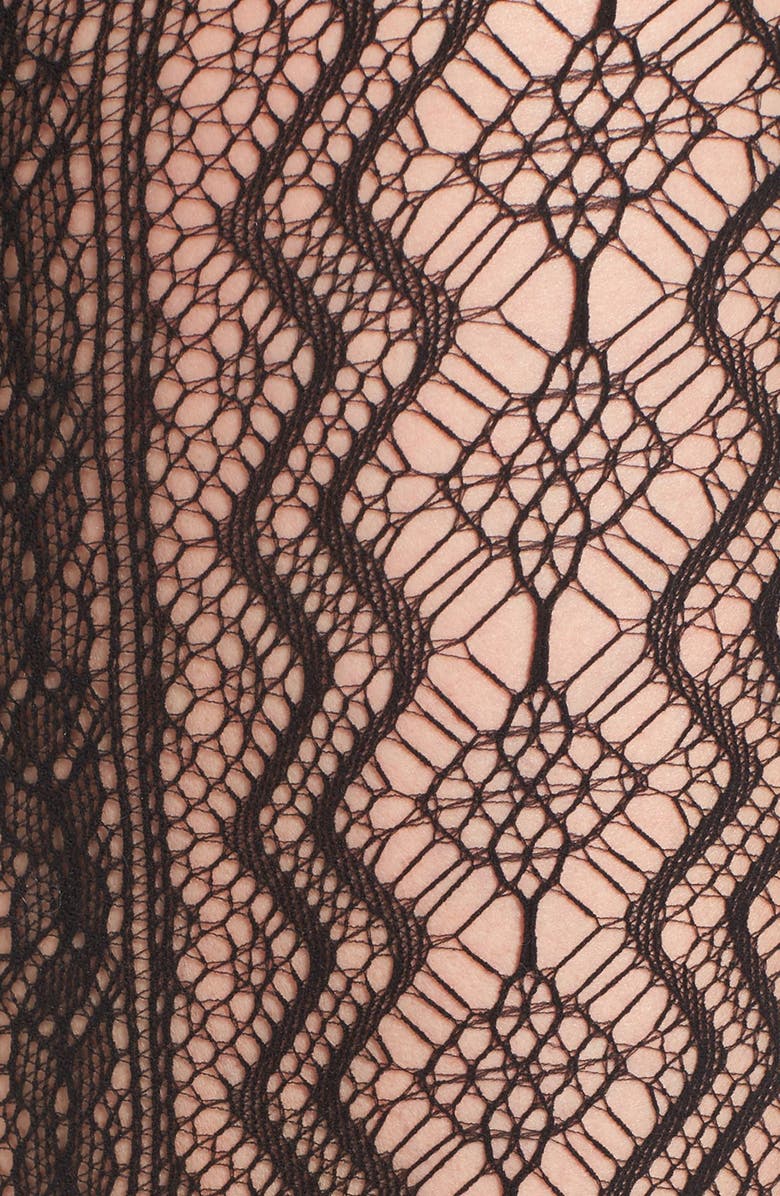 Hue Vertical Diamond Net Tights, Alternate, color,