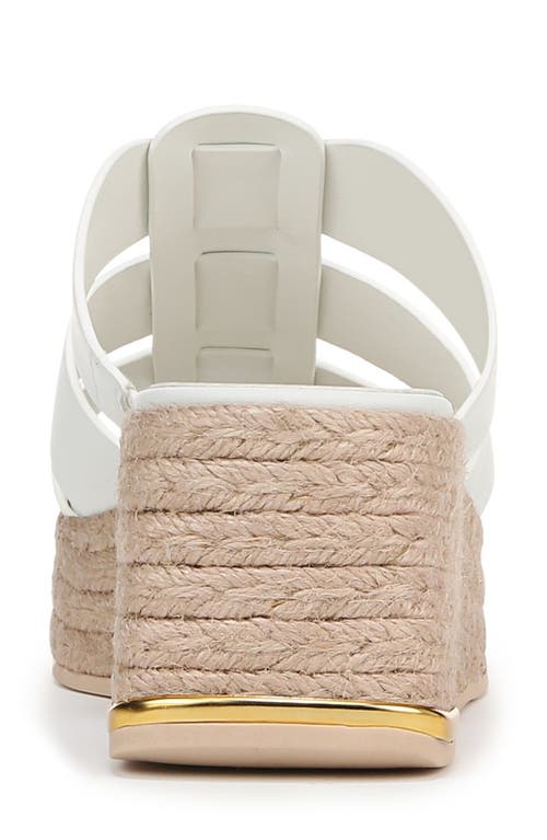 Franco Sarto Tevin Platform Wedge Sandal In Bright White Multi