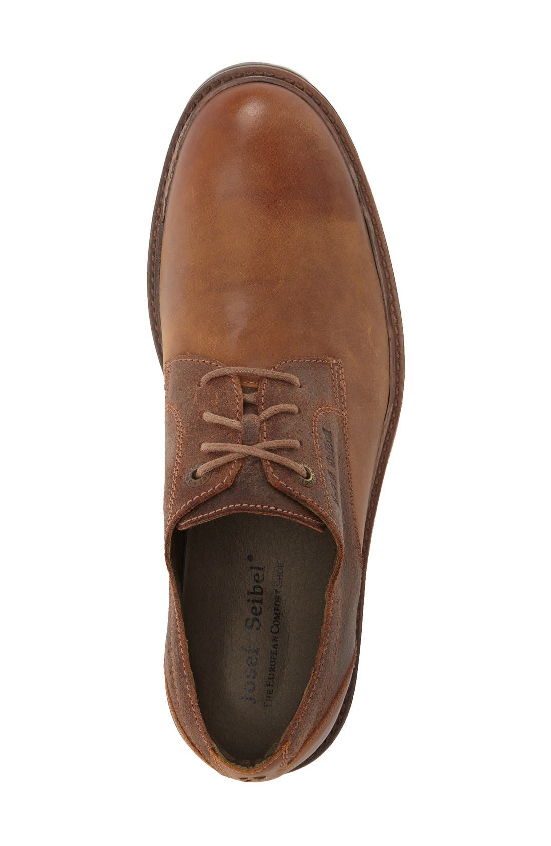 Oscar Plain Toe Derby, Alternate, color, CASTAGNE LEATHER