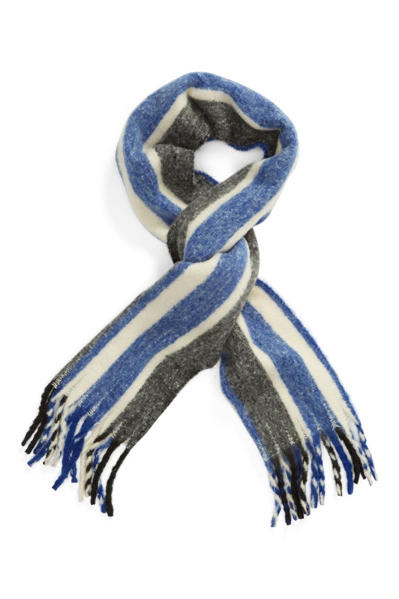 Striped Scarf, Alternate, color, BLUE COMBO