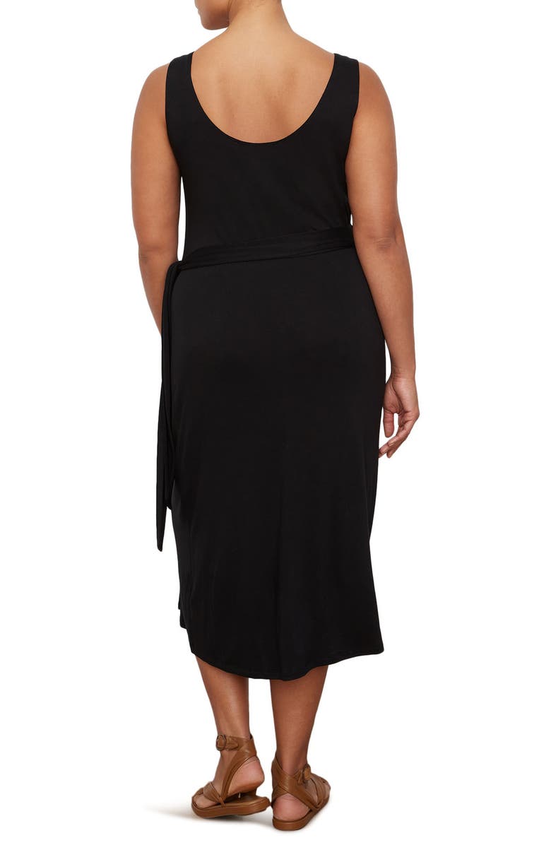 Vince Faux Wrap Midi Dress, Alternate, color, 