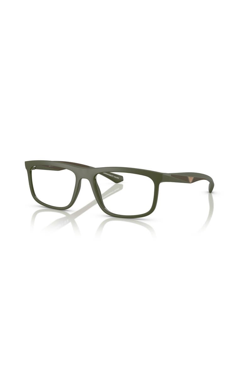 55mm Square optical glasses, Main, color, Green