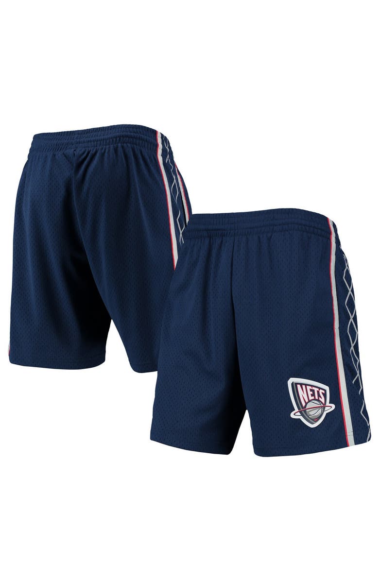 Mitchell & Ness Men's Mitchell & Ness Navy New Jersey Nets 2006/07 Hardwood Classics Swingman Shorts, Alternate, color, 