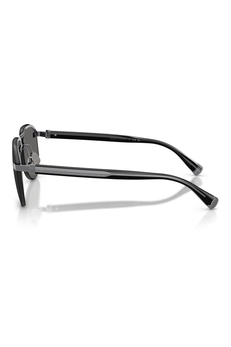 Carlito B 57mm Pilot Sunglasses, Alternate, color, ANTHRACITE / CLEAR