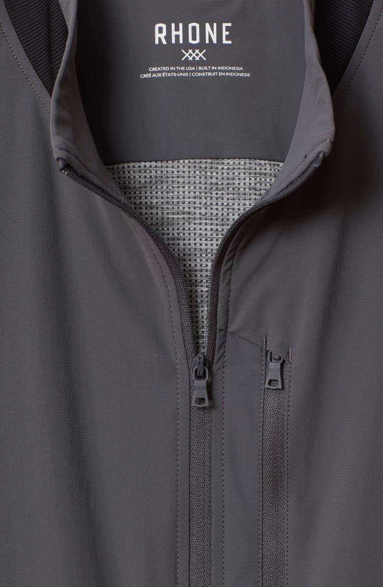 Rhone Top Flight Water Resistant Vest, Alternate, color, Asphalt