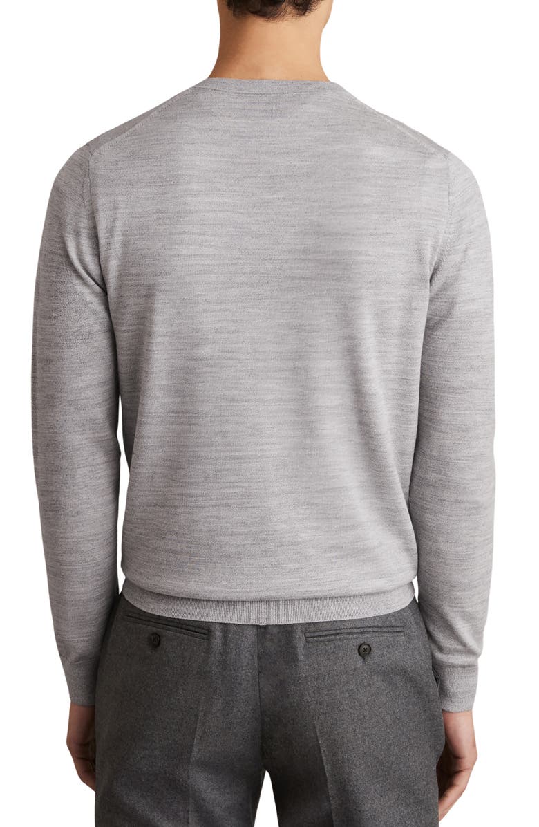 Reiss Wessex Merino Wool Sweater, Alternate, color, Soft Grey Mouline