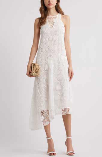Chelsea28 Embroidered Lace Midi Dress
