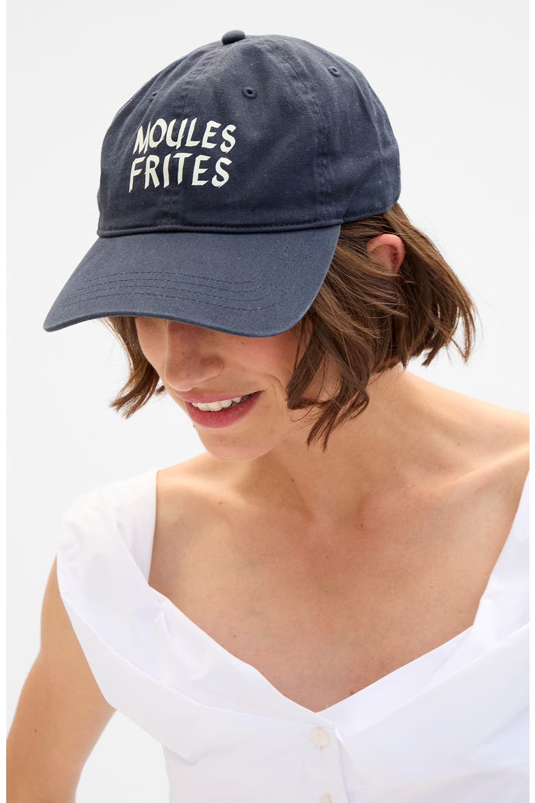 Moules Frites Baseball Cap, Alternate, color, NAVY