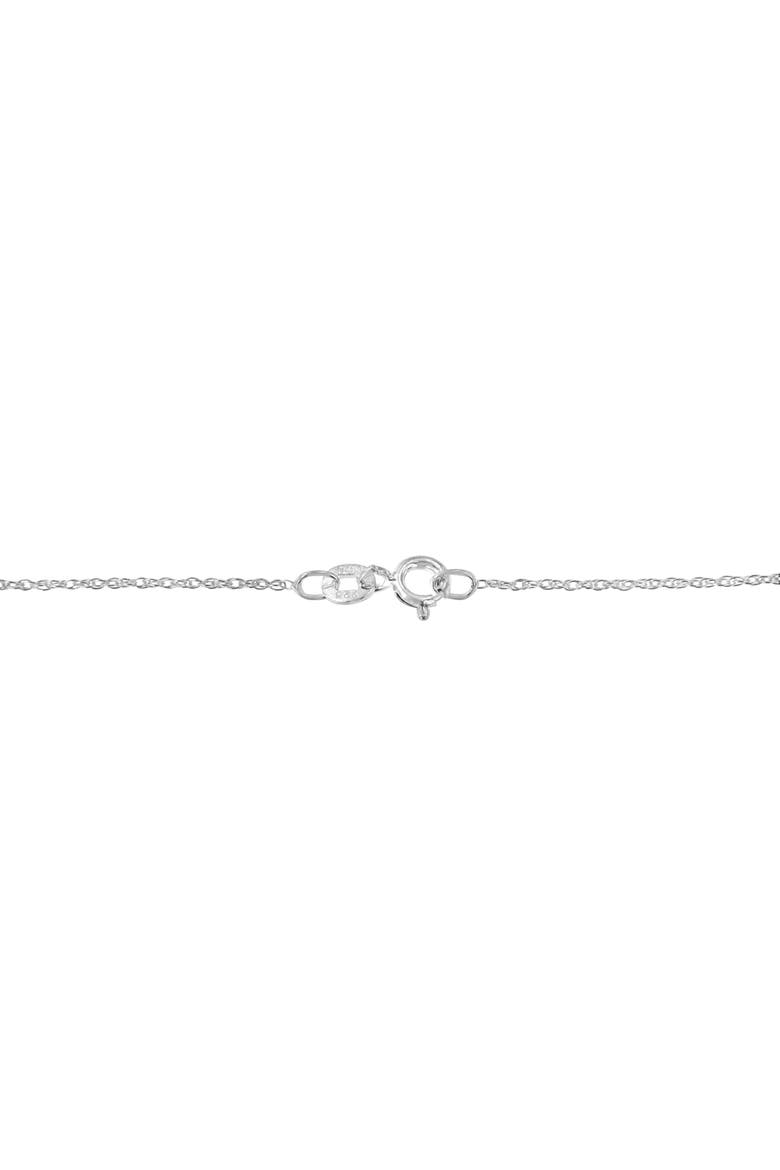 Silver 1 1/2 Cttw Baguette Diamond Composite Heart 18" Inch Pendant Necklace, Alternate, color, White