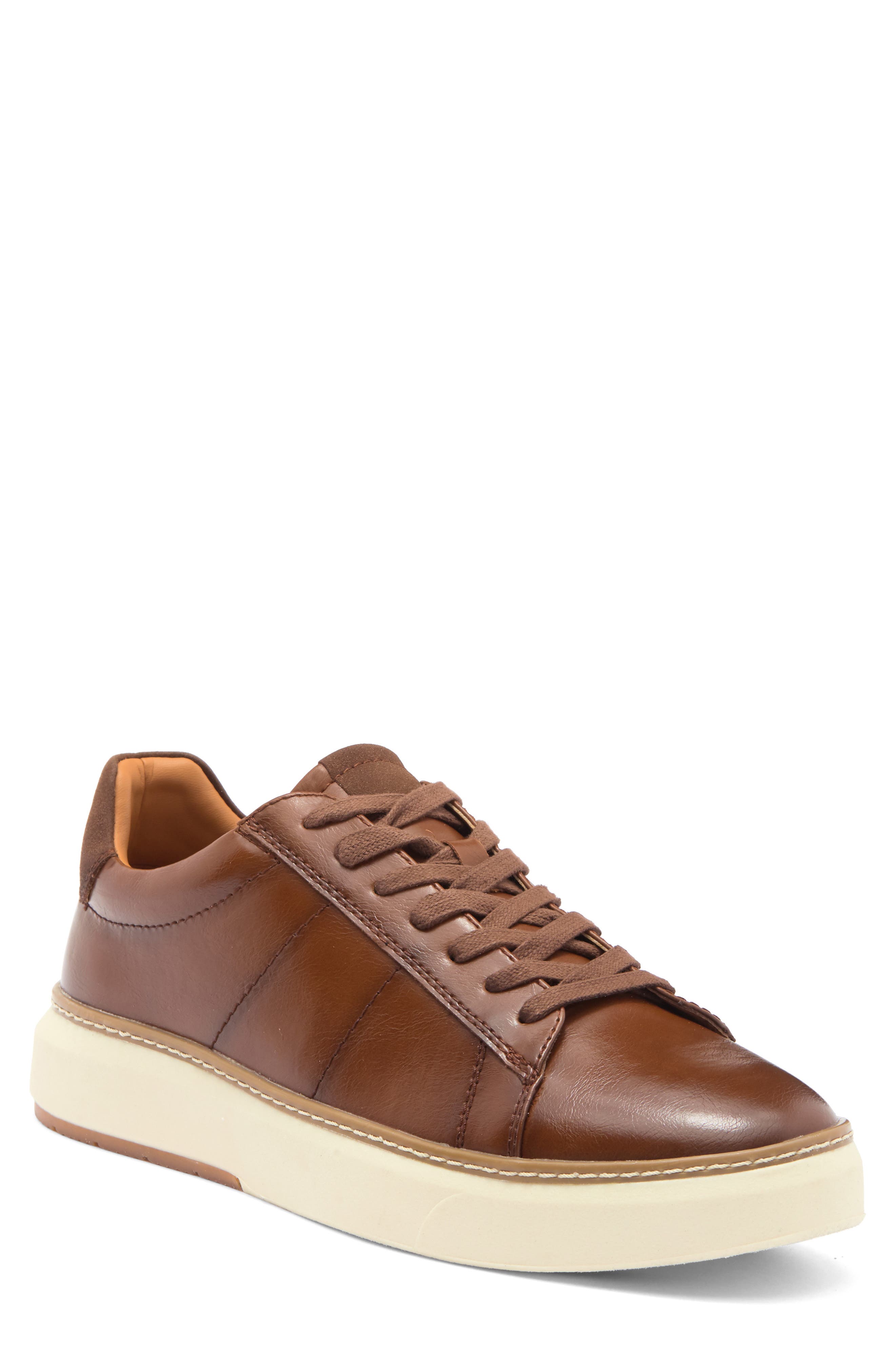 NORDSTROM RACK Malcolm Low Top Sneaker, Main, color, Brown Rustic