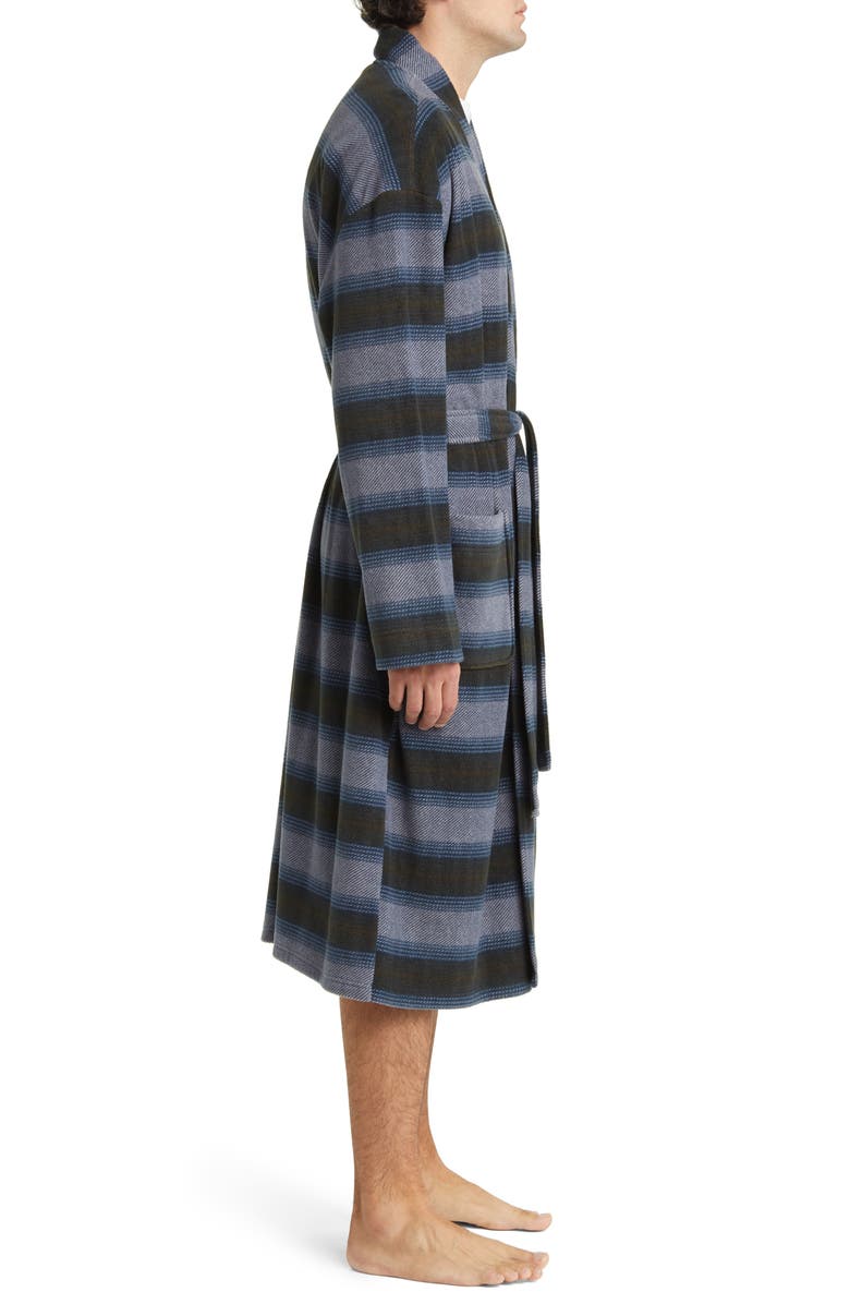 Majestic International Line Up Robe, Alternate, color, Charcoal Stripe