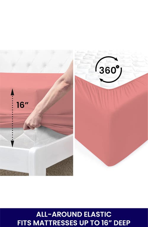 Luxury Home Bright Deep Pocket Microfiber Sheet Set