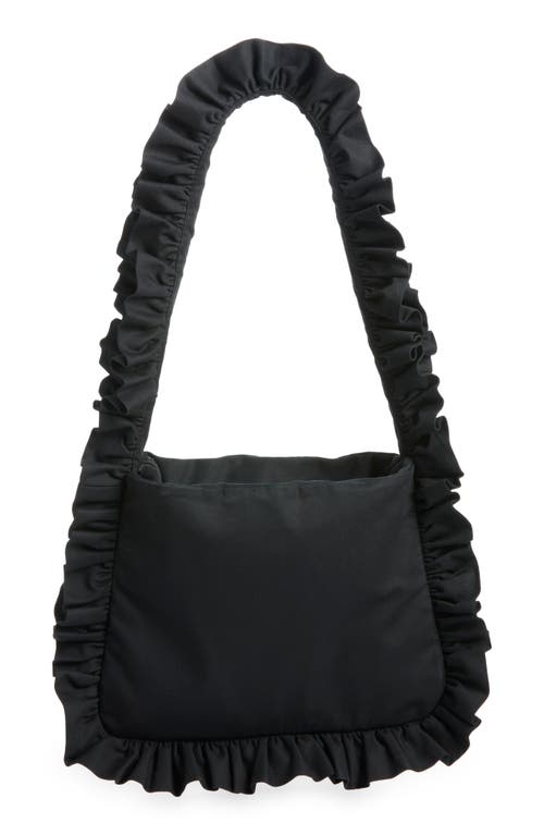 Baggy London Big Baggy Shoulder Bag In Black
