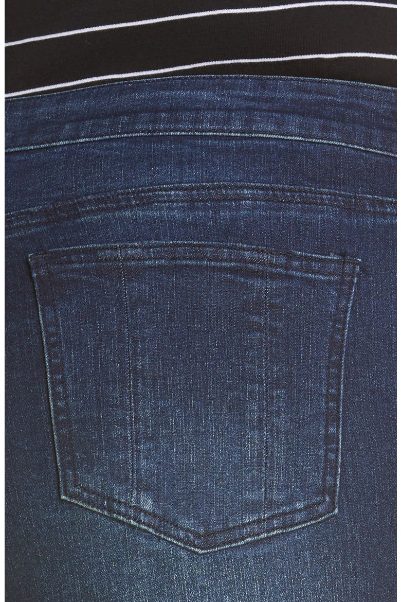 Dark Wash Flare Jeans, Alternate, color, DARK WASH