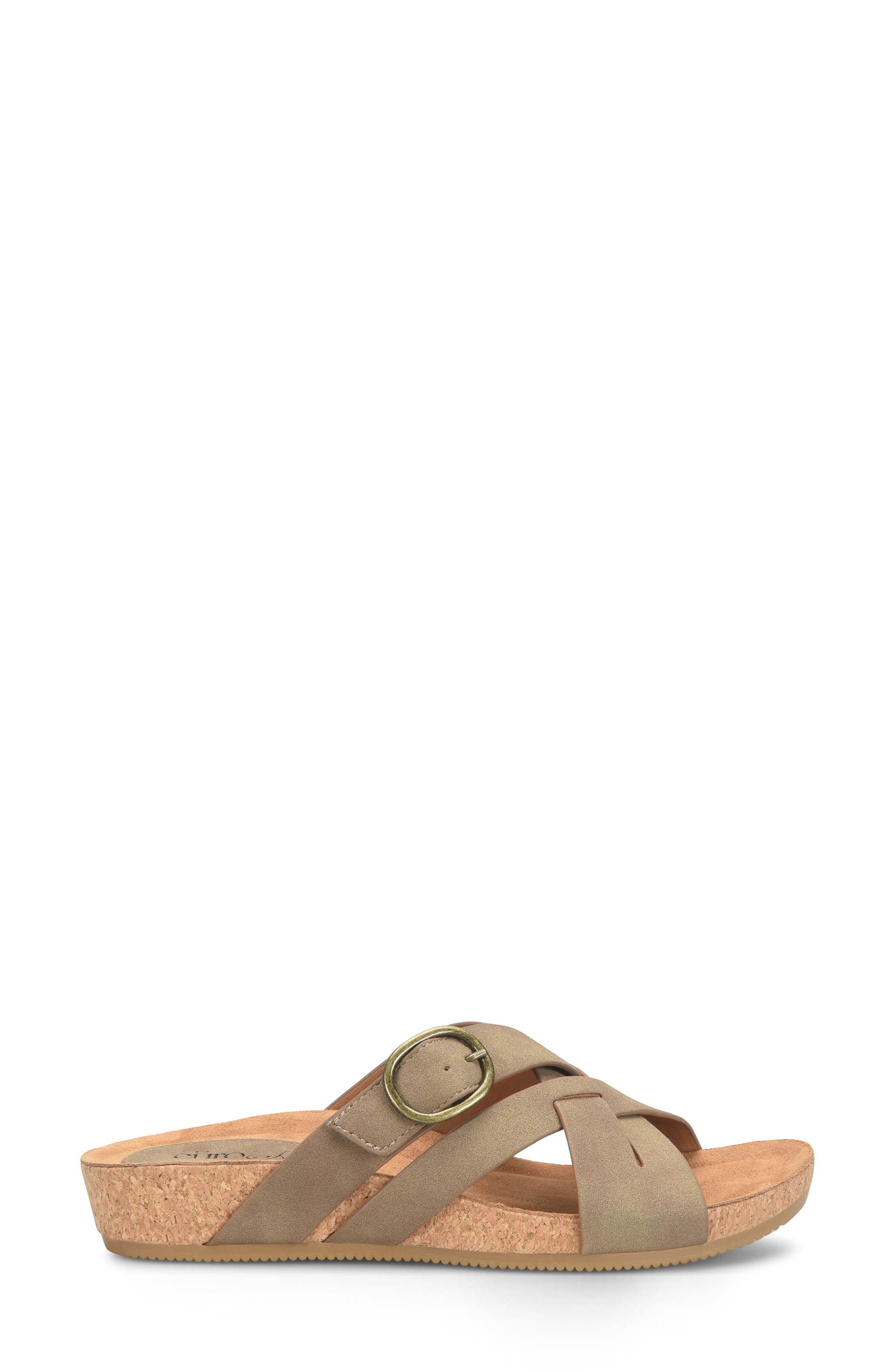 EUROSOFT Grainger Wedge Sandal, Alternate, color, Stone
