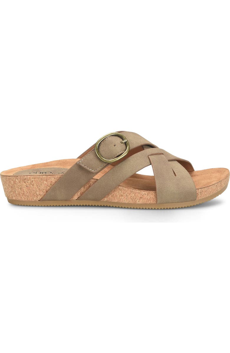 EUROSOFT Grainger Wedge Sandal, Alternate, color, Stone