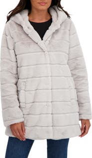 Sebby Hooded Faux Fur Jacket