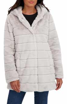 Sebby Hooded Faux Fur Jacket