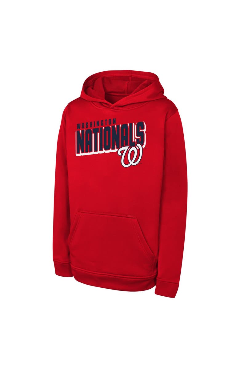 Outerstuff Youth Red Washington Nationals Cyber Punk Pullover Hoodie, Main, color, 