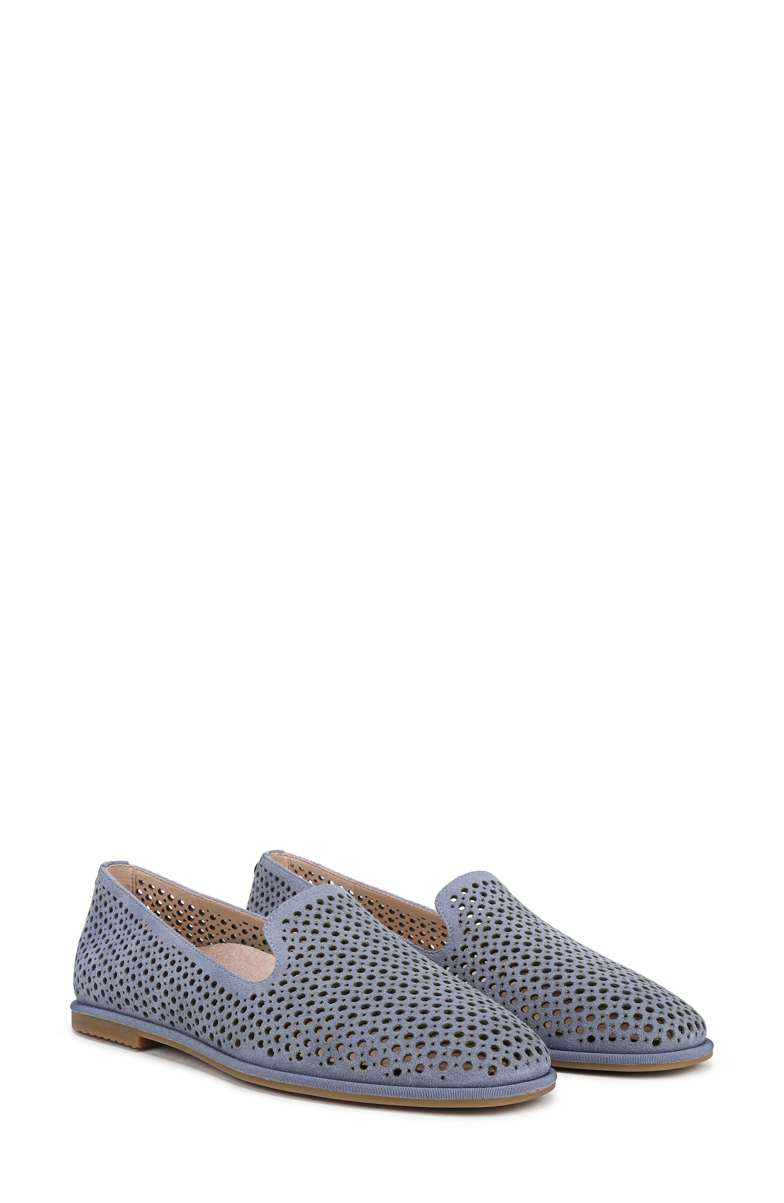 Vionic Willa 2.0 Perforated Flat, Main, color, Pacific Blue