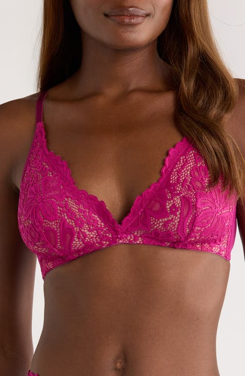 Floral Lace Triangle Bralette