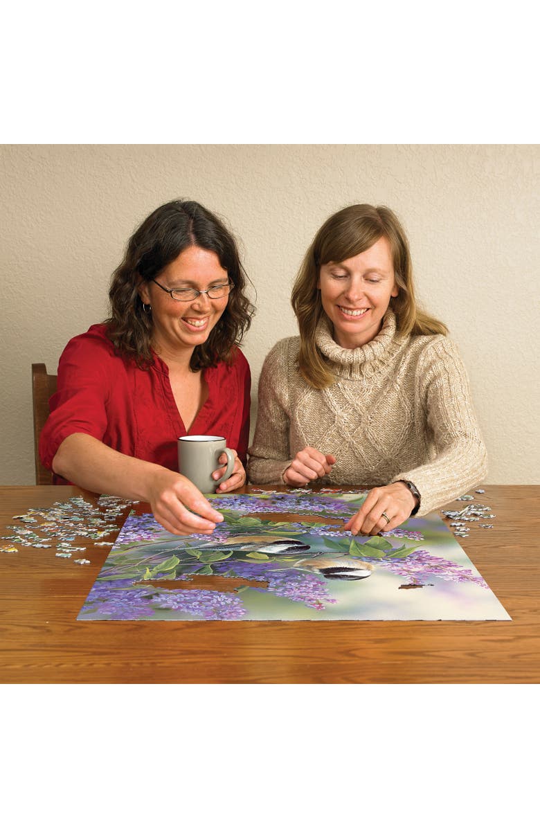 Cobble Hill 1000 Piece Puzzle Chickadees 
Lilacs Reference Poster Included, Alternate, color, Multicolored