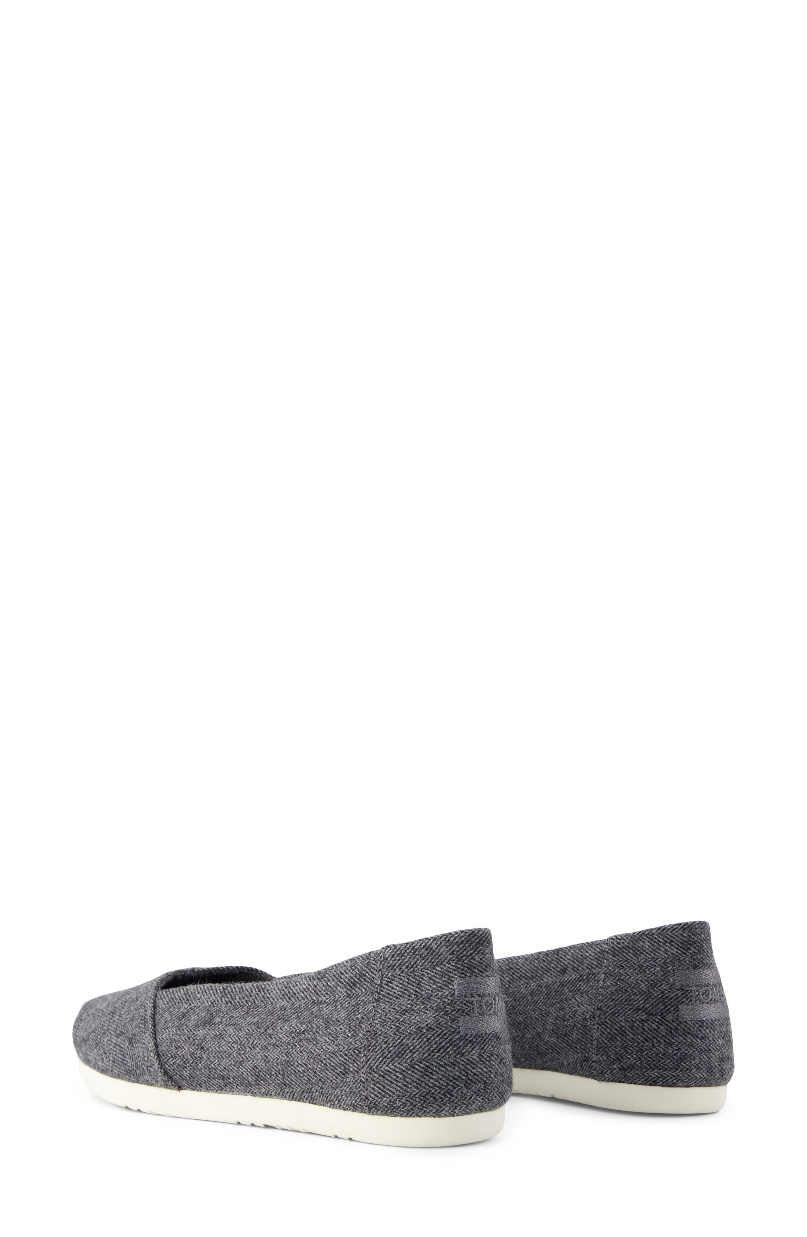 Alpargata Faux Shearling Lined Slip-On, Alternate, color, CHARCOAL