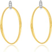 SUZY LEVIAN Golden Helix Oval Drop Earrings