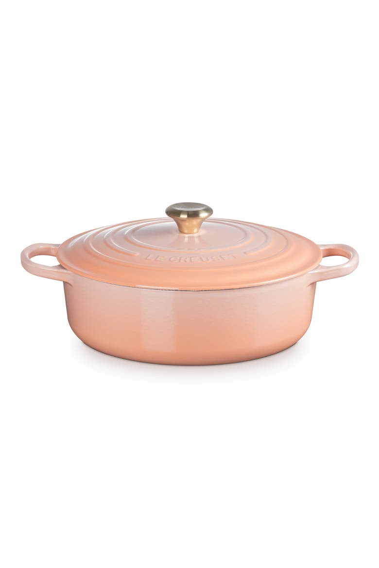 Signature 6 3/4-Quart Round Wide French/Dutch Oven, Alternate, color, PECHE