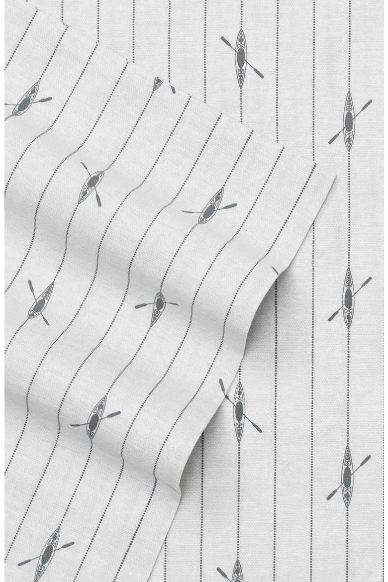 Downstream 200 Thread Count 100% Cotton Percale Sheet Set, Alternate, color, MEDIUM GREY