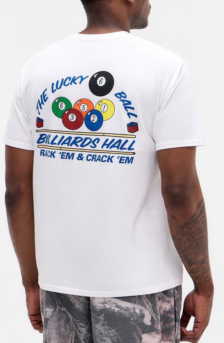 BDG Urban Outfitters Billiards Graphic T-Shirt, Alternate, color, White