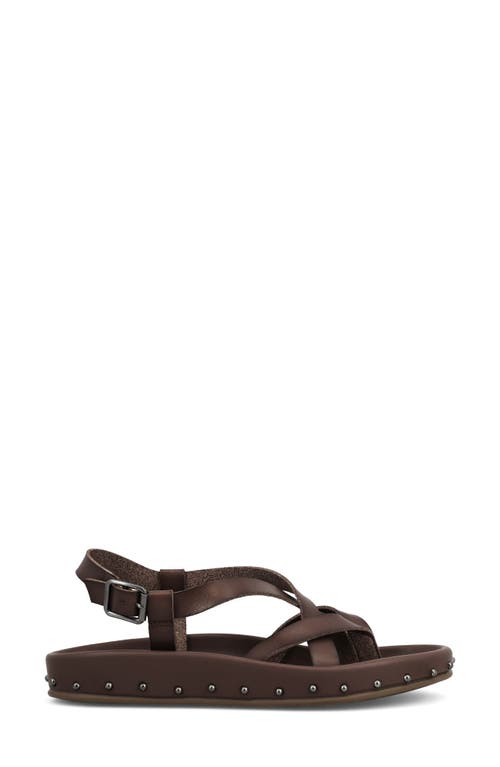 Mia Zurie Slingback Sandal In Dark Brown