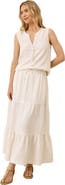 Pact Organic Cotton Coastal Double Gauze Henley Tank