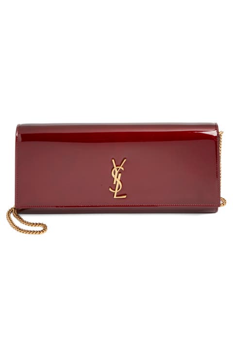 Kate Patent Leather Clutch on a Chain