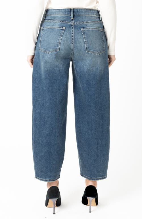 Fidelity Denim Delilah Barrel Crop Jean In Blue
