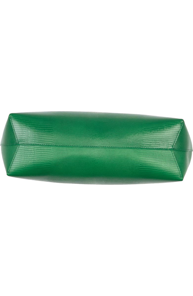 Mansur Gavriel Small Leather Zip Tote, Alternate, color, Leaf