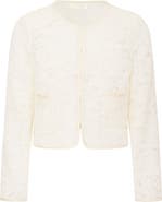 LoveShackFancy Kids' Mini Junetta Lace Crop Jacket
