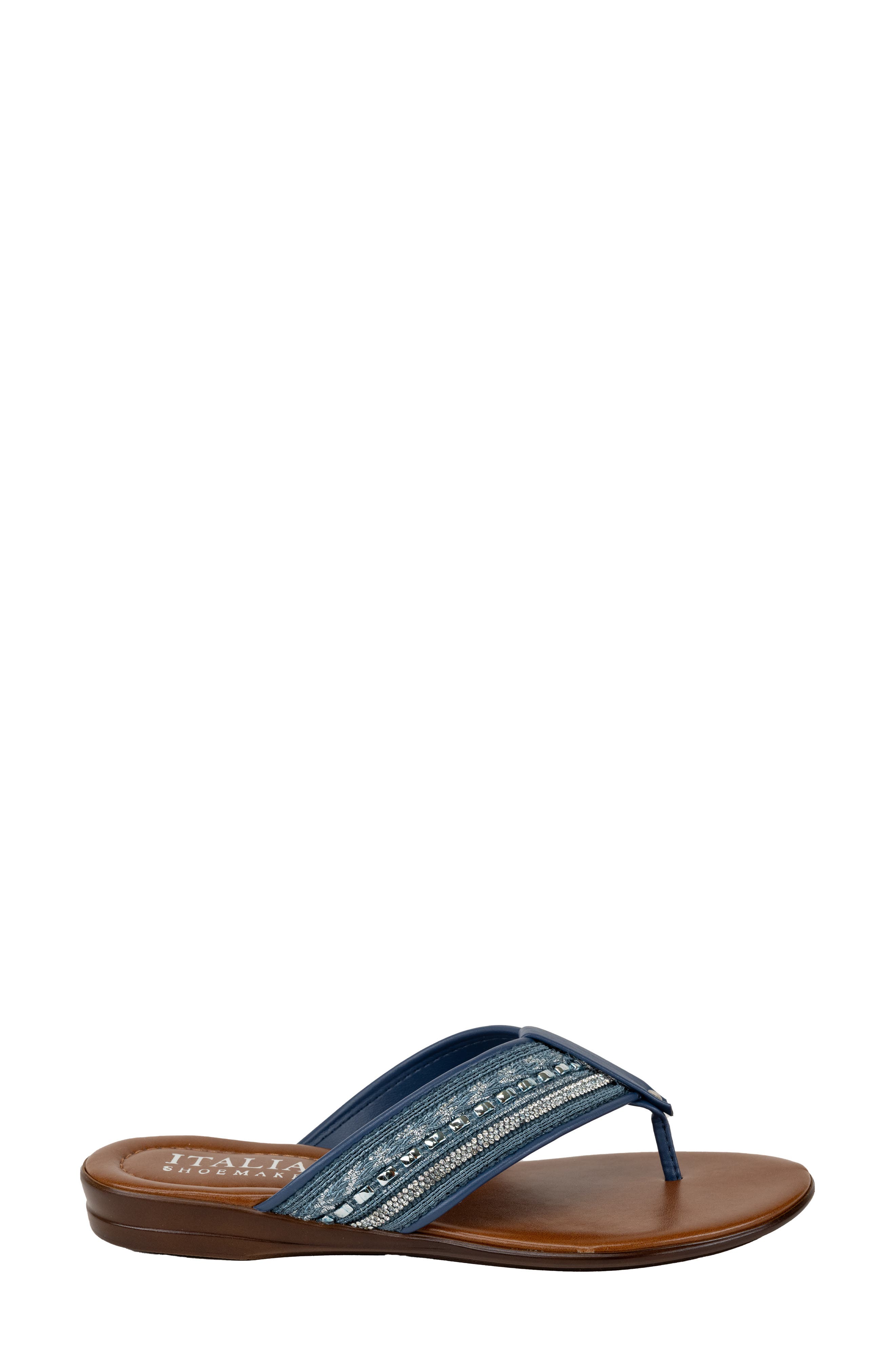 Zali Slide Sandal, Alternate, color, DENIM