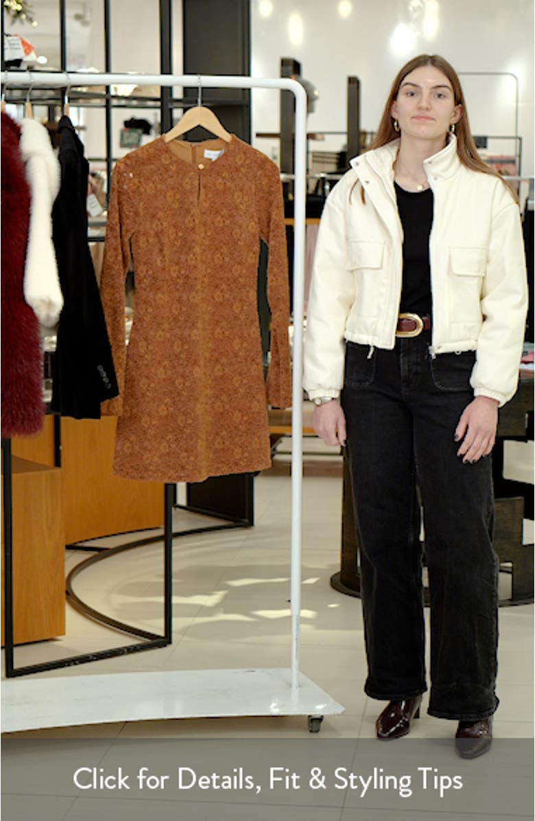 Venetian Grace Lace Long Sleeve Minidress, sales video thumbnail