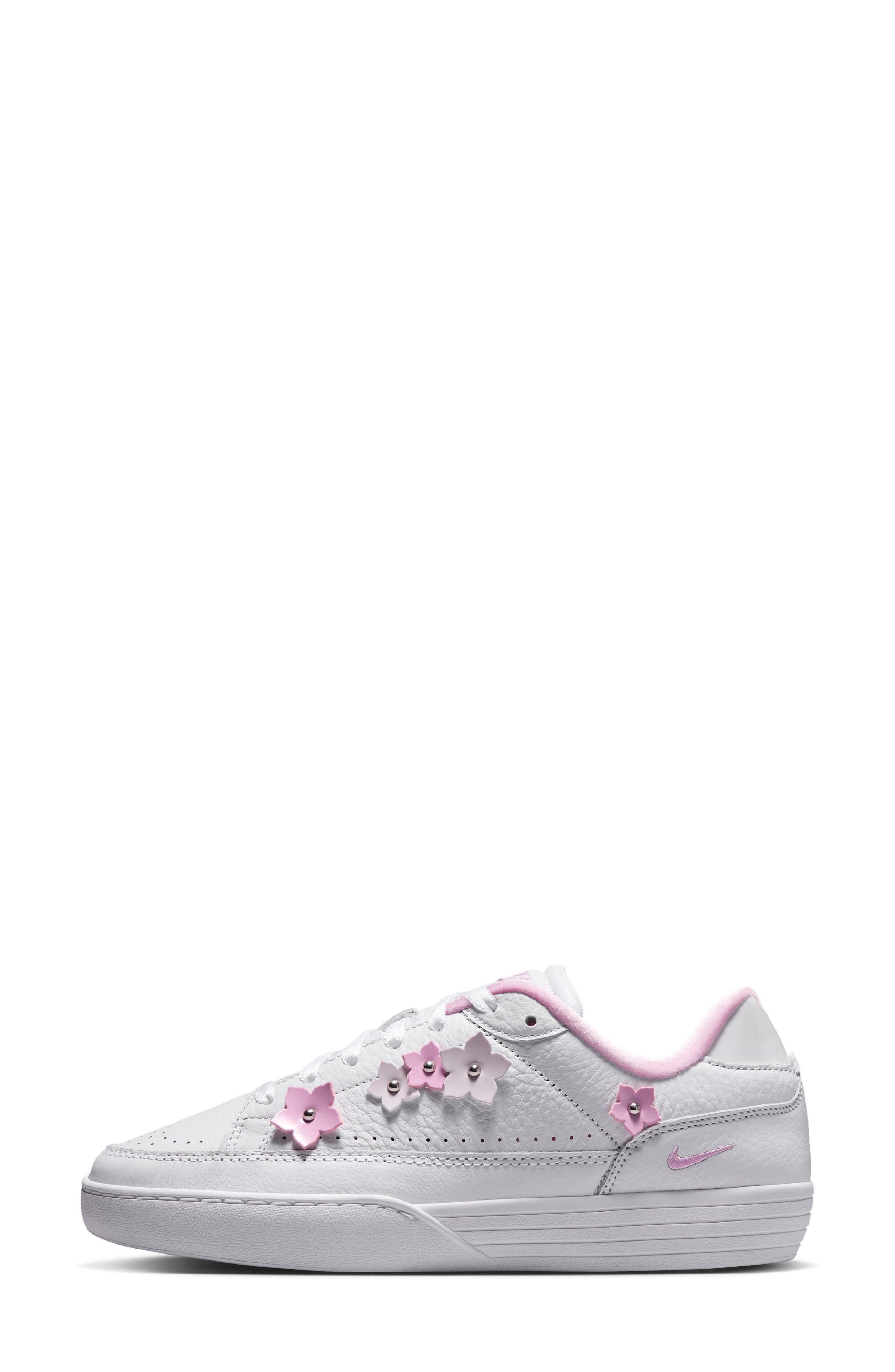 Tennis Centre Sneaker, Alternate, color, WHITE/ LILAC/ SILVER/ PINK