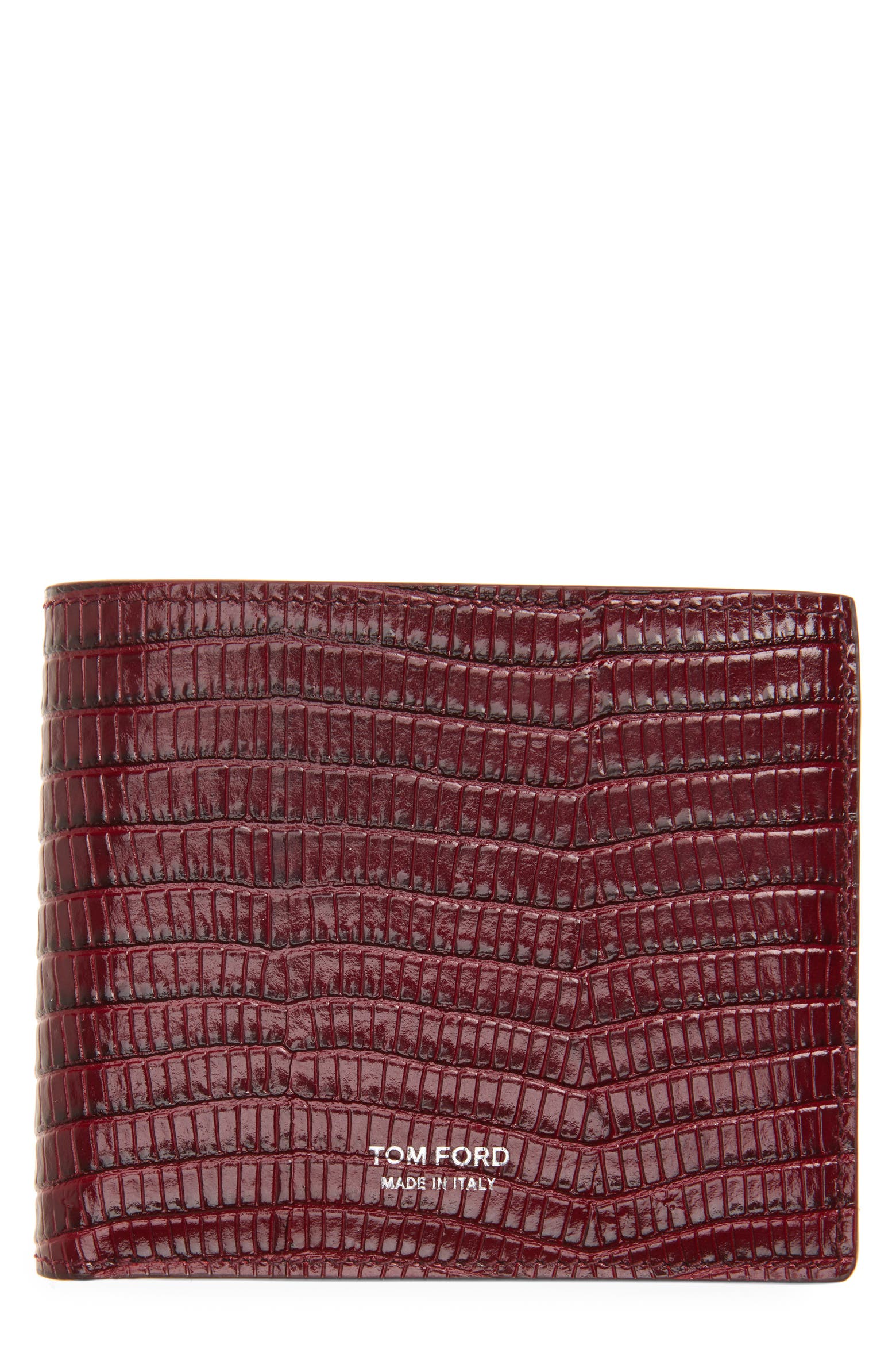 Lizard Looking Rappers TOM FORD Lizard Embossed T-Line Classic Bifold Wallet (Men) | Nordstrom