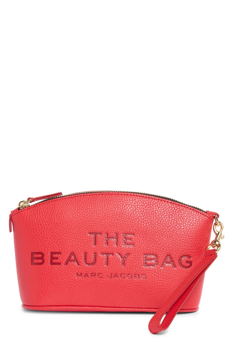 The Beauty Bag Cosmetics Case, Main, color, TRUE RED