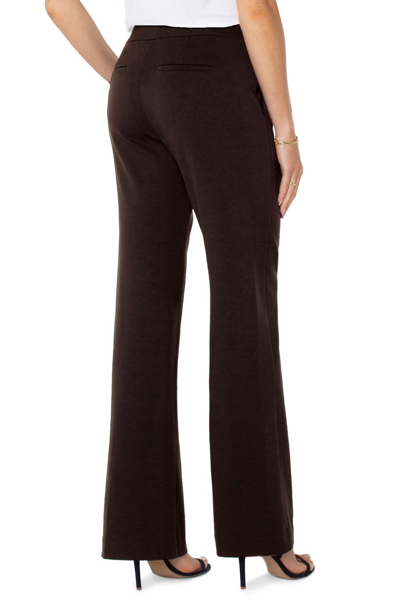 Kayla Wide Leg Pull-On Trousers, Alternate, color, BROWN TRUFFLE