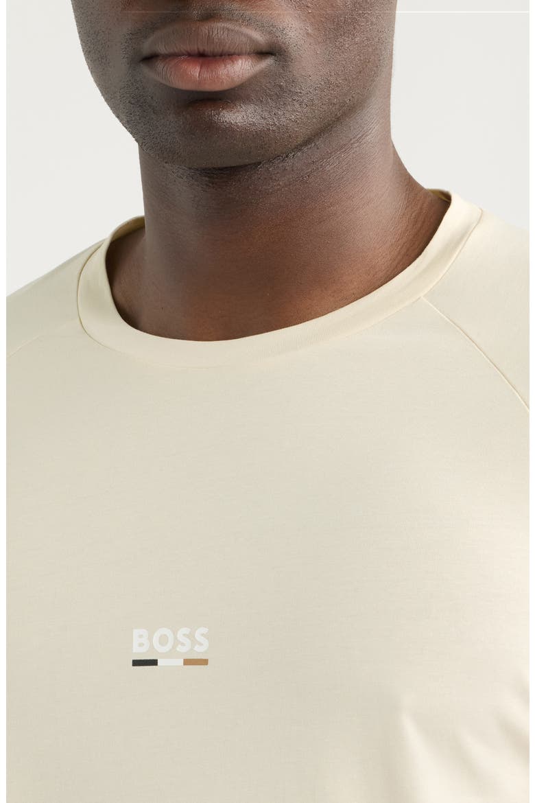 Slim Fit Solid Cotton T-Shirt, Alternate, color, OPEN WHITE