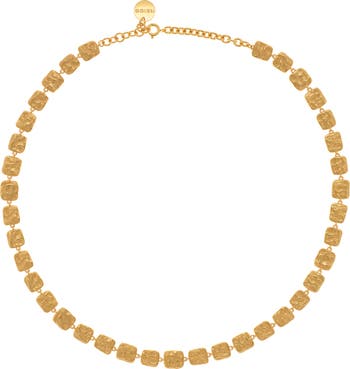Mila Molten Square Necklace