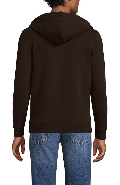Lands' End Serious Sweats Full Zip Hoodie In Brown